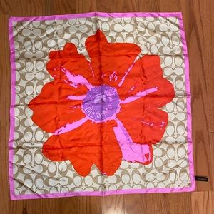 Coach silk scarf